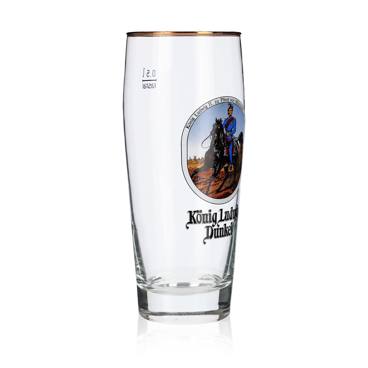 Verre à bière König Ludwig 0,5 l Willibecher Verre de collection König Ludwig à cheval – Vue 2