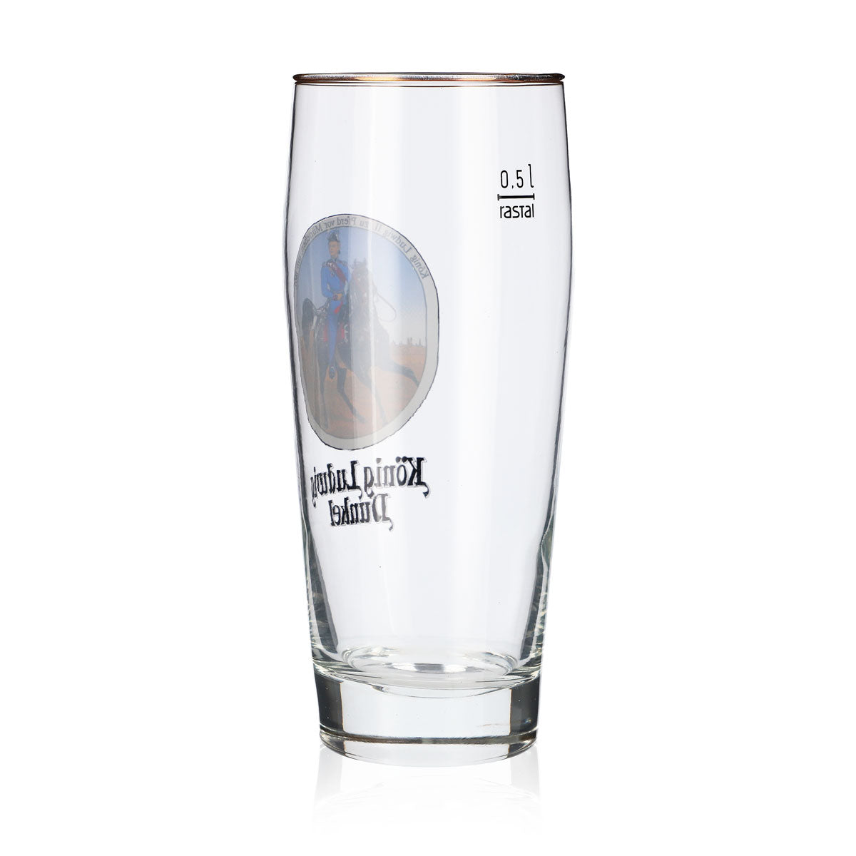 Verre à bière König Ludwig 0,5 l Willibecher Verre de collection König Ludwig à cheval – Vue 3