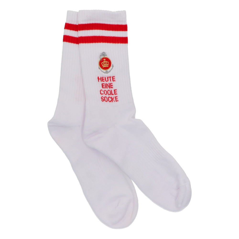 Chaussettes König Pilsener bière blanc-rouge « Aujourd'hui, une chaussette cool » Taille 39-42