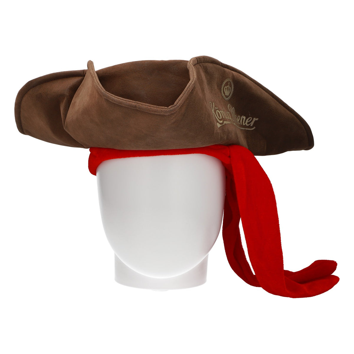 Chapeau de pirate König Pilsener, aspect cuir marron, article pour fans, fête à thème bière – Vue 3