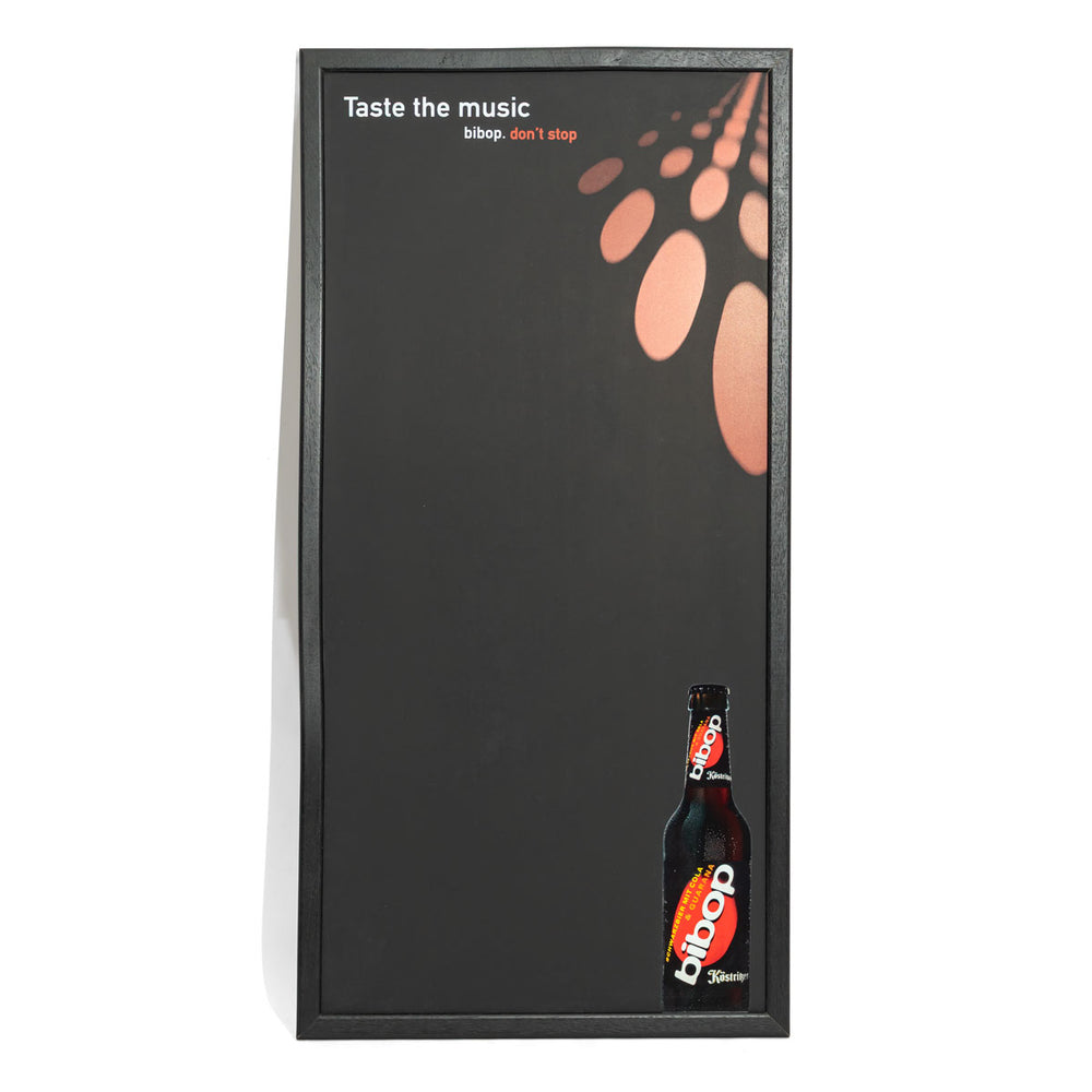 Tableau noir Köstritzer Bier Bibop 80 x 40 cm Tableau d'écriture Cadre en bois d'occasion
