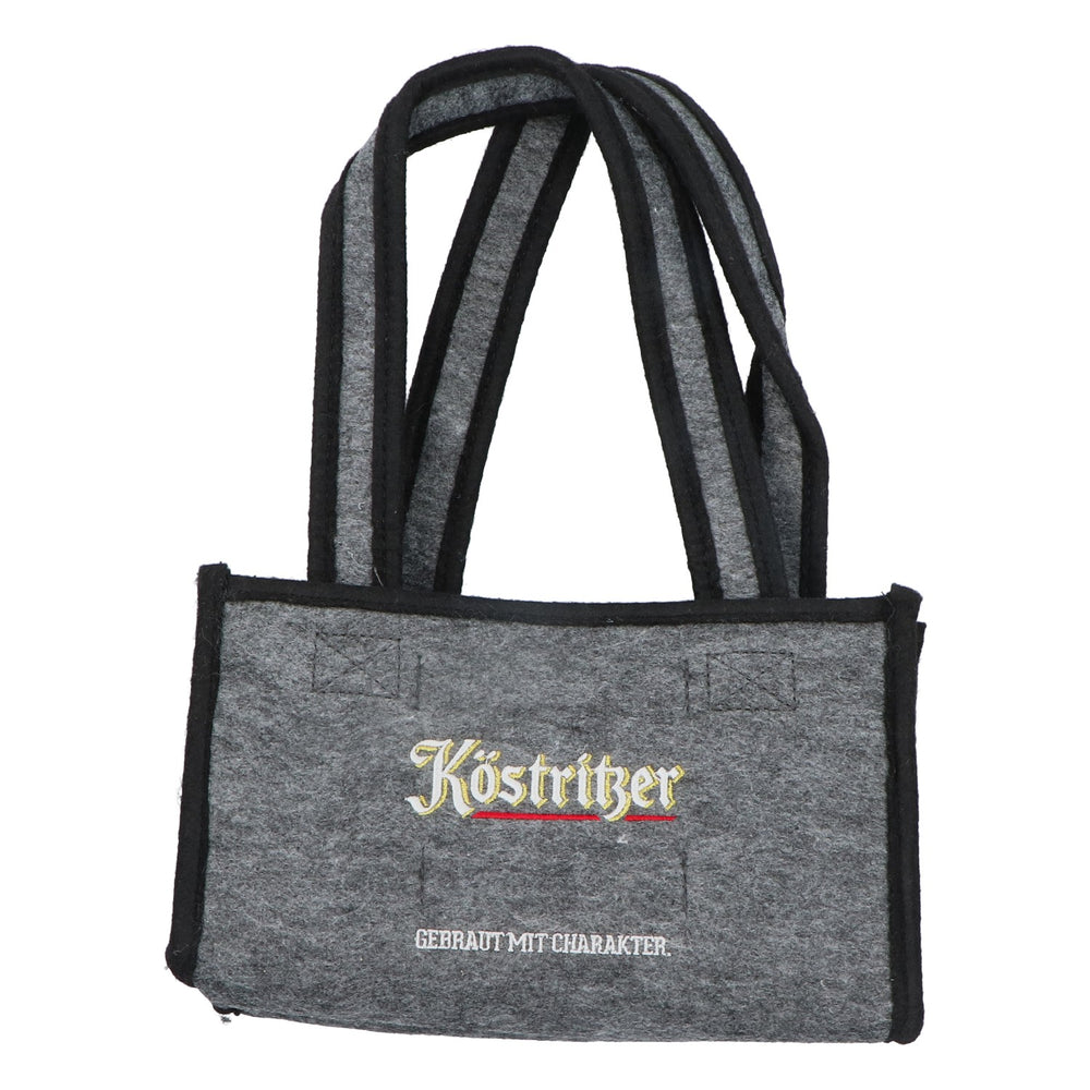 Porte-bouteilles Köstritzer Sixpack Porte-6 bouteilles Sac en feutre pour bière Été Plein air