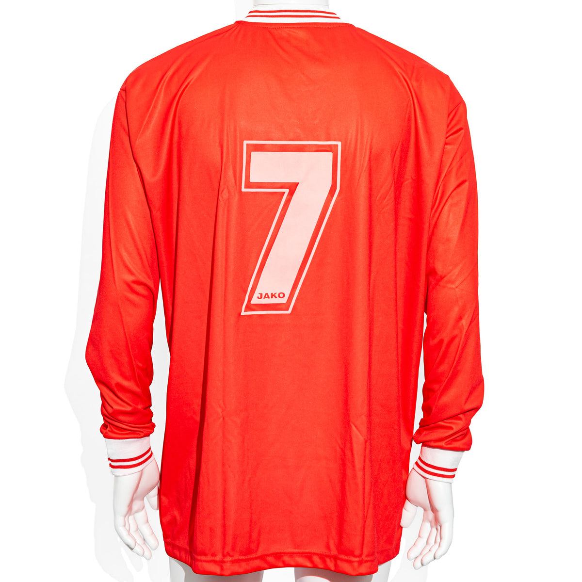 T-shirt de sport Kraft Jako à manches longues, taille XL, numéro 7 dans le dos, rouge – Vue 3