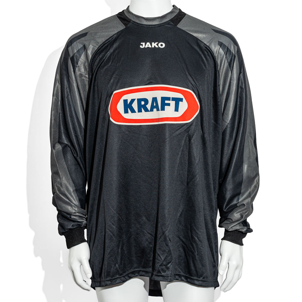 Maillot de sport Kraft Jako à manches longues avec rembourrage, taille XL, numéro dans le dos 1, noir