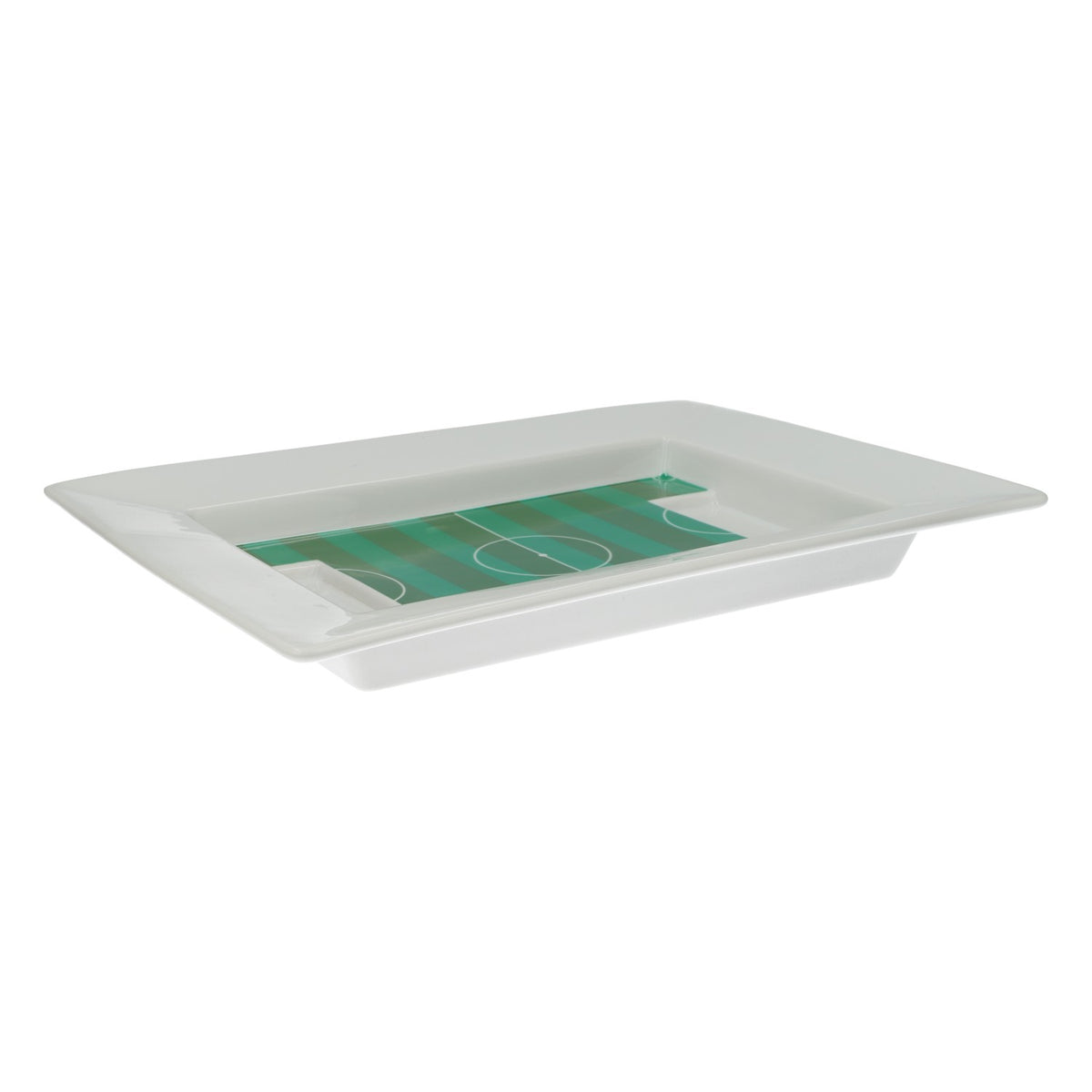 Kraft Lebensmittel Porcelain Olympic Plateau de service « Terrain de football » massif – Vue 2