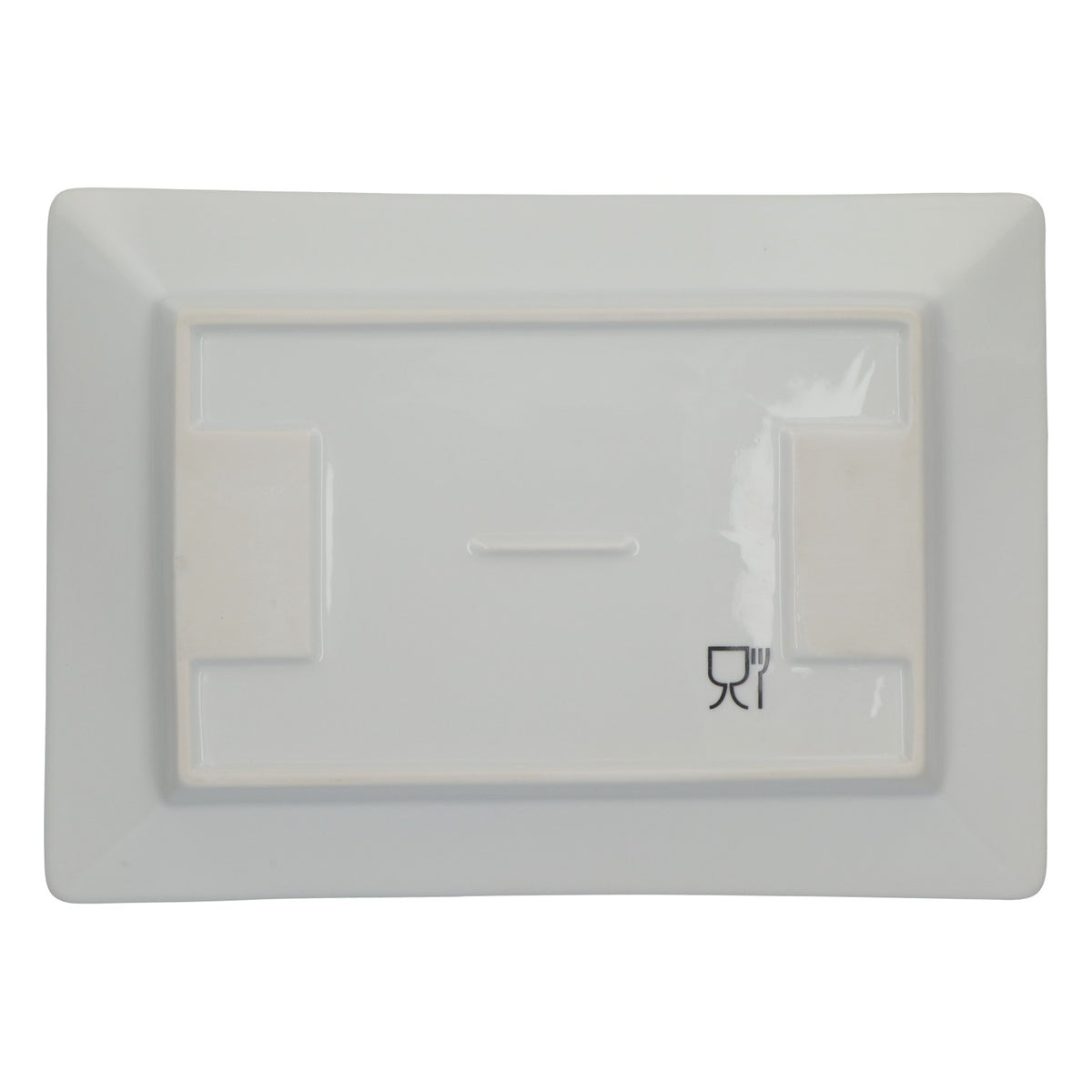 Kraft Lebensmittel Porcelain Olympic Plateau de service « Terrain de football » massif – Vue 3