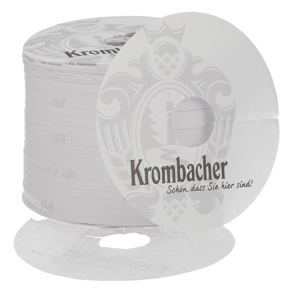 Sous-verre Krombacher, napperon en papier, neuf, blanc, sous-verre à bière