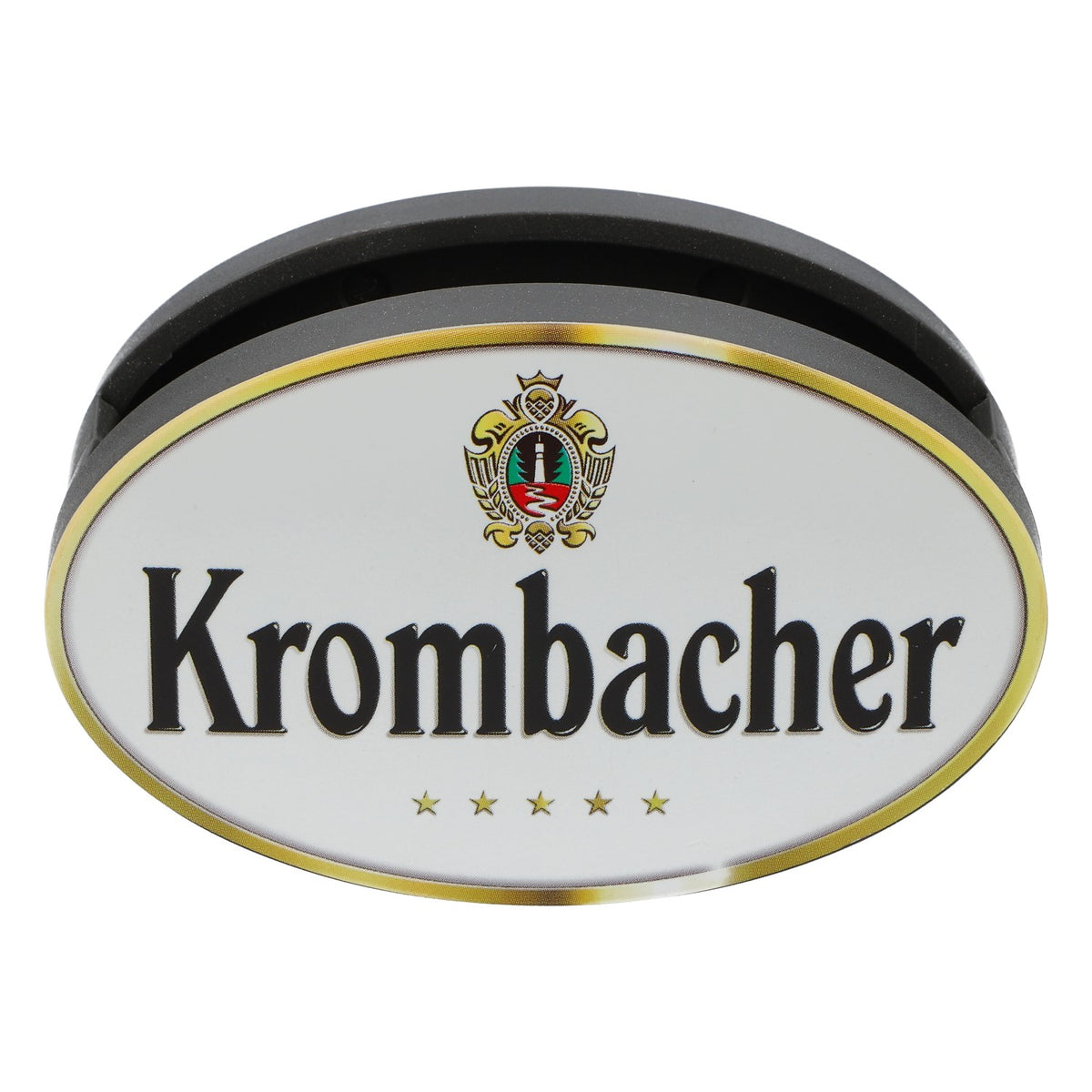 Porte-dessous de verre Krombacher avec inscription noire – Vue 2