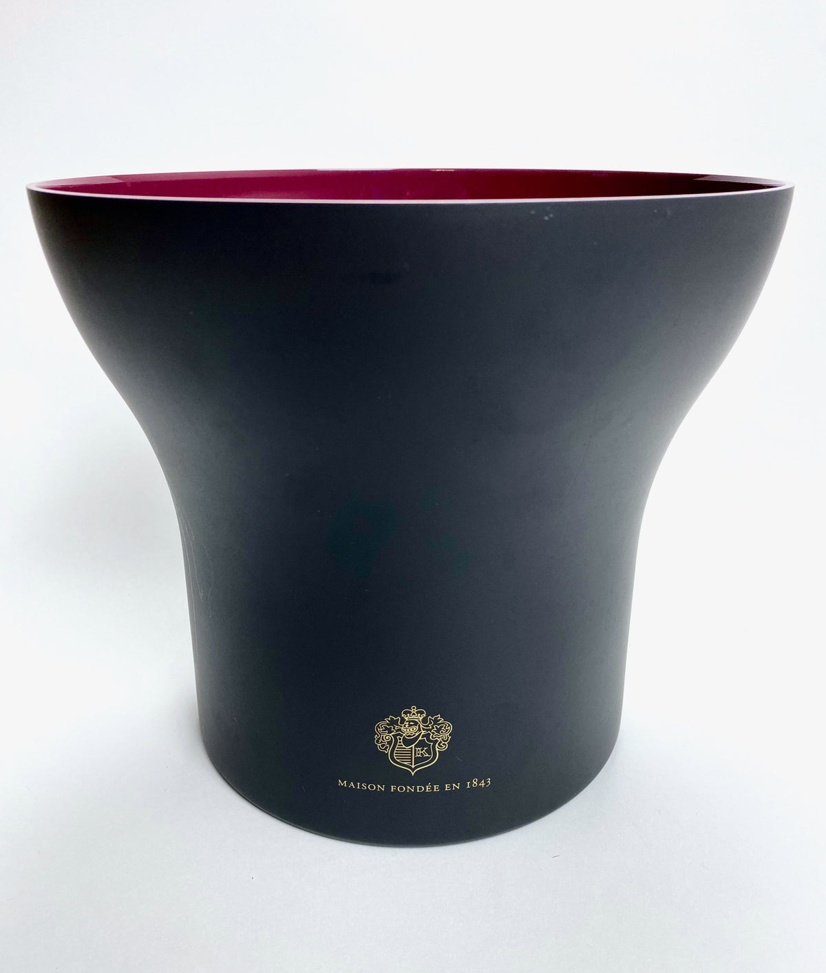 Krug Champagne Refroidisseur de bouteille Bac à glaçons Métal simple noir/violet – Vue 2