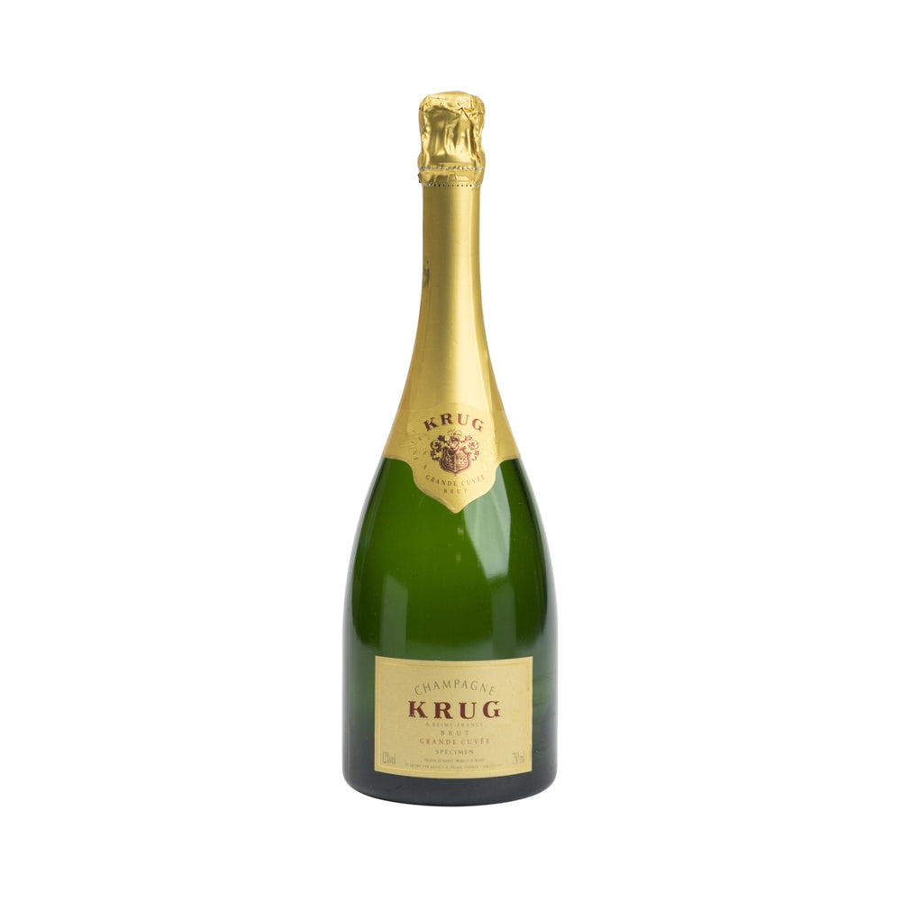 Bouteille de champagne Krug 750 ml dorée LEER Décorative vide Grand Cru Brut