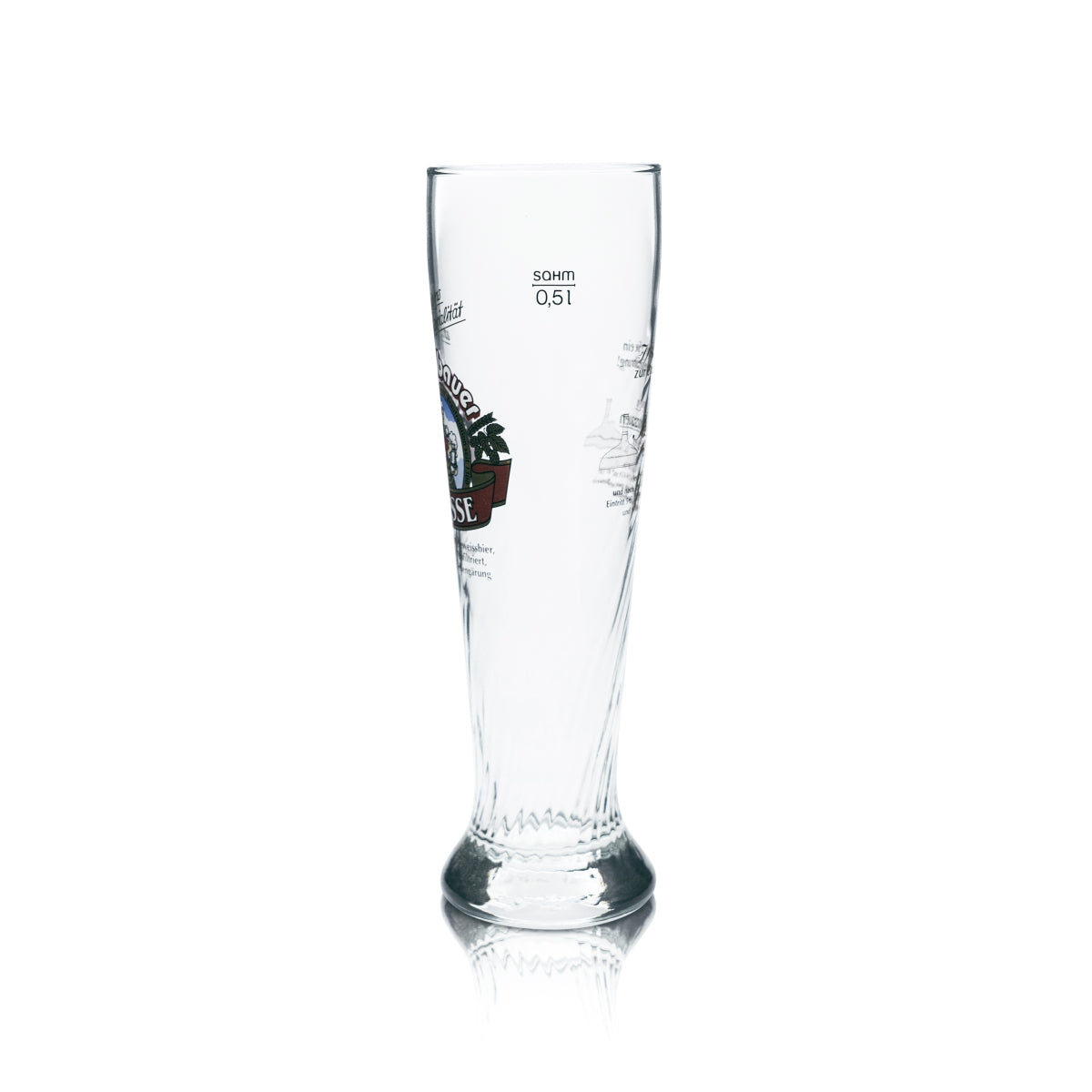 Kuchlbauer Verre blanc 0,5 l Verre à bière blanche Hefe Kristall Weizen Contour Bavière – Vue 2