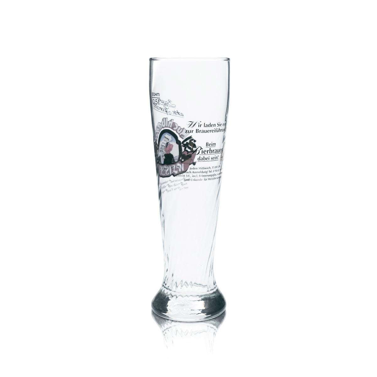 Kuchlbauer Verre blanc 0,5 l Verre à bière blanche Hefe Kristall Weizen Contour Bavière – Vue 3