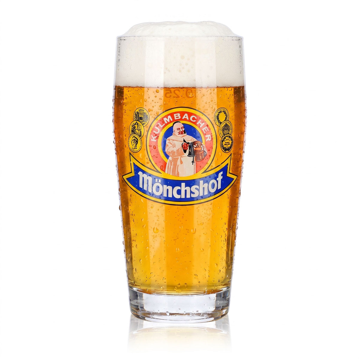 Verre à bière Kulmbacher Reichelbräu 0,25 l, verre Willi, Mönchshof