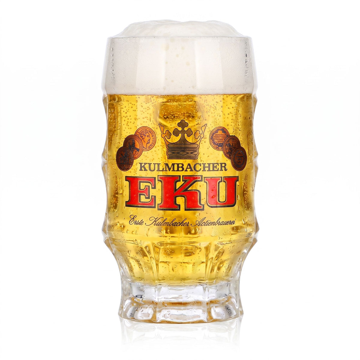 Verre à bière Kulmbacher Reichelbräu, 0,2 l, chope Eku en relief