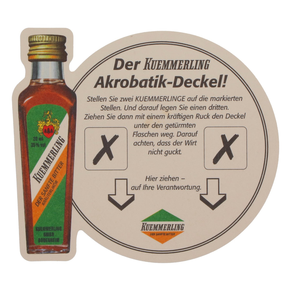 Sous-verre à liqueur Kümmerling Sous-verre acrobatique