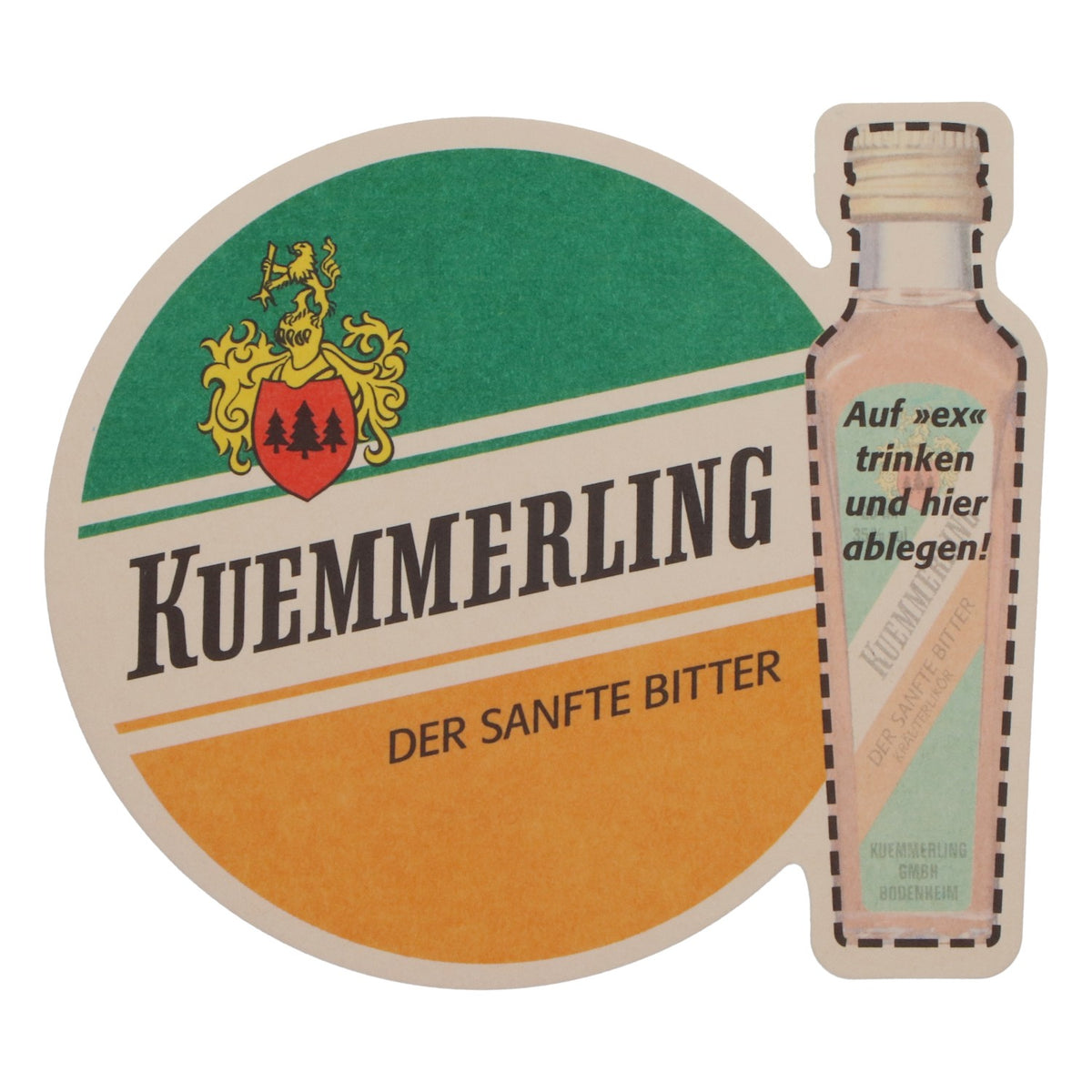 Sous-verre à liqueur Kümmerling Couverture du recueil de chansons – Vue 2