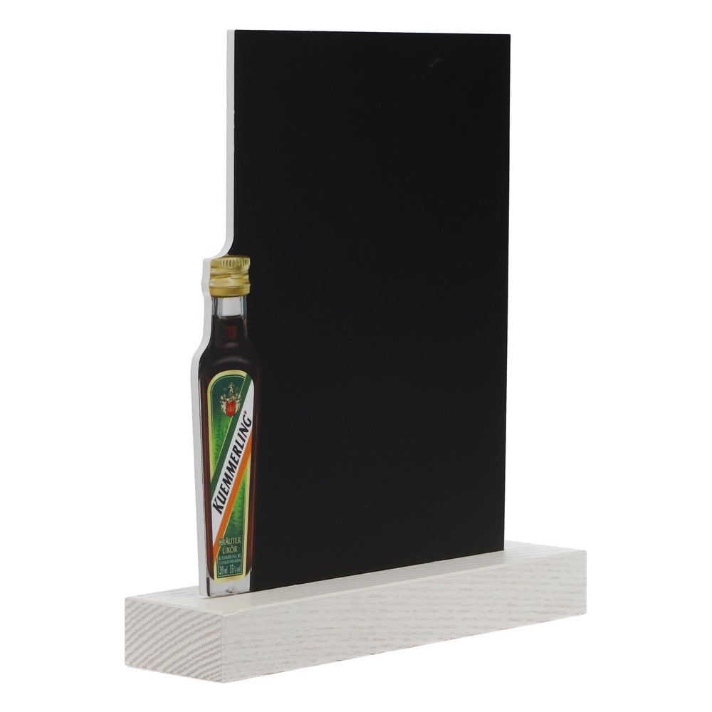 Liqueur Kümmerling Mini ardoise, présentoir de table, neuf, en bois noir