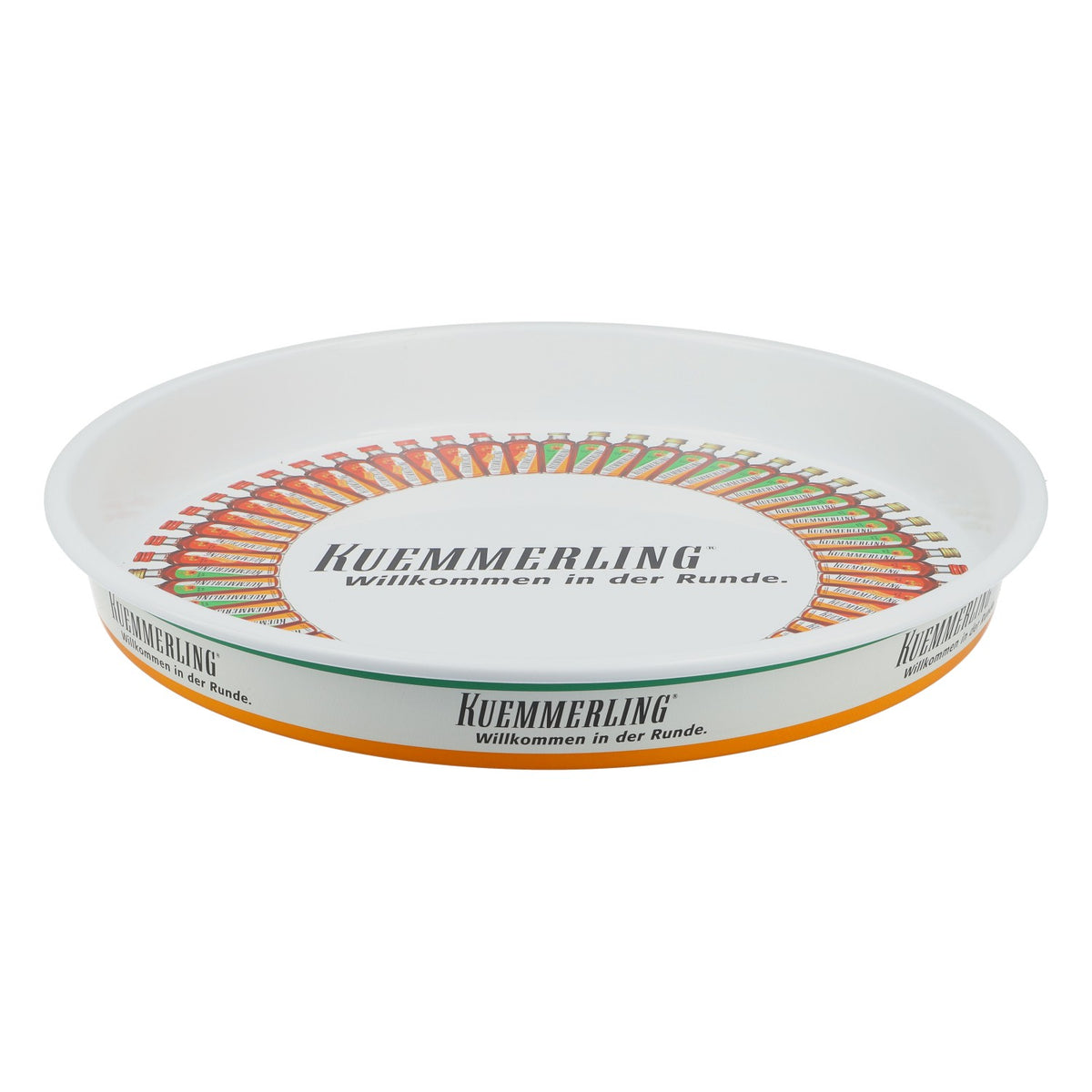 Plateau à liqueur Kümmerling Plateau rond entièrement métallique Plateau de serveur Anneau pour bouteilles – Vue 2