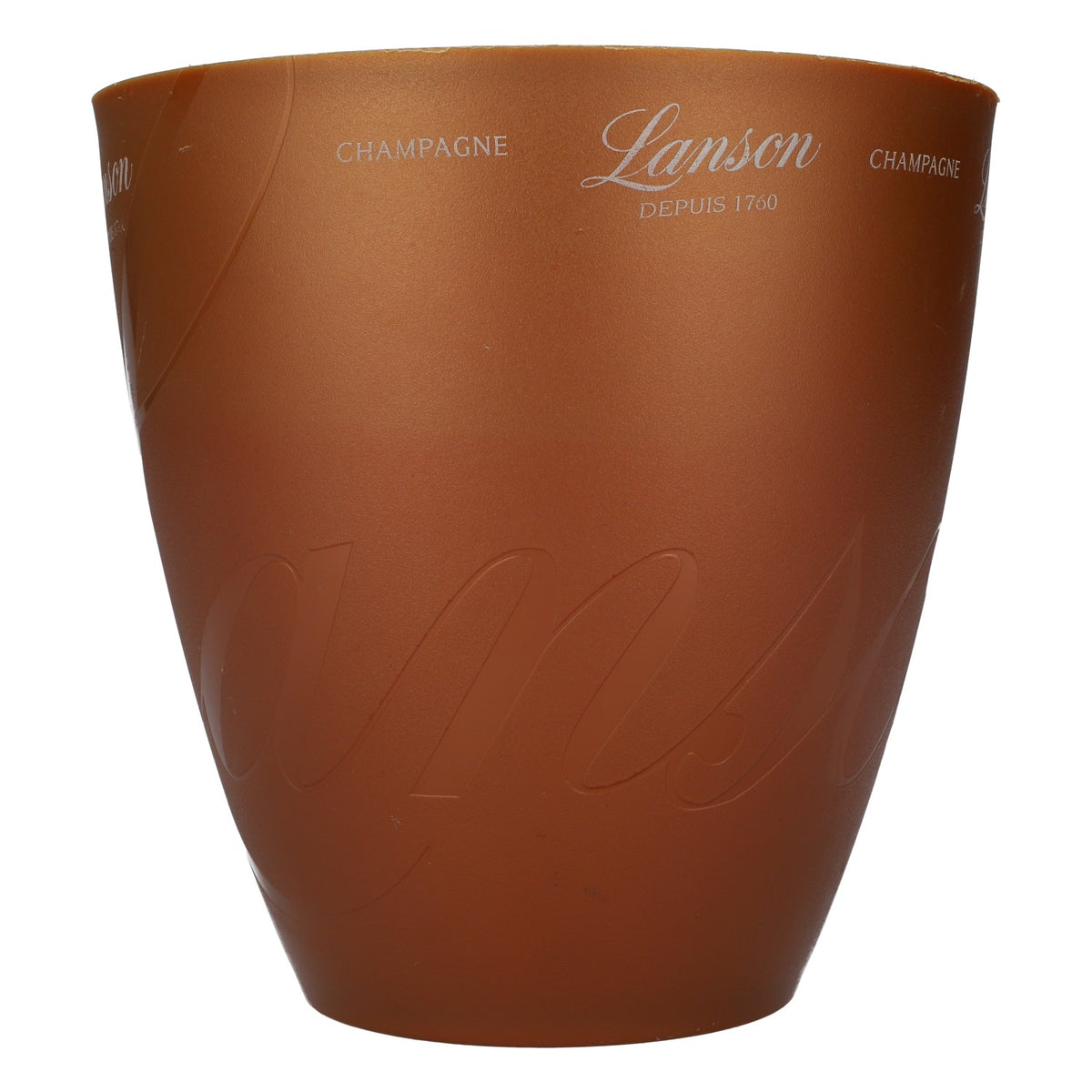 Refroidisseur de bouteilles de champagne Lanson avec logo en relief bronze – Vue 5