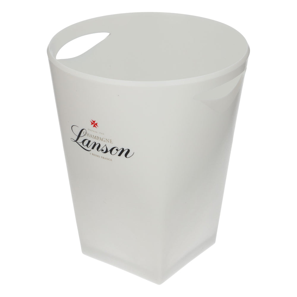 Lanson - Seau à champagne avec bac à glaçons, blanc, NEUF, seau à vin de bar
