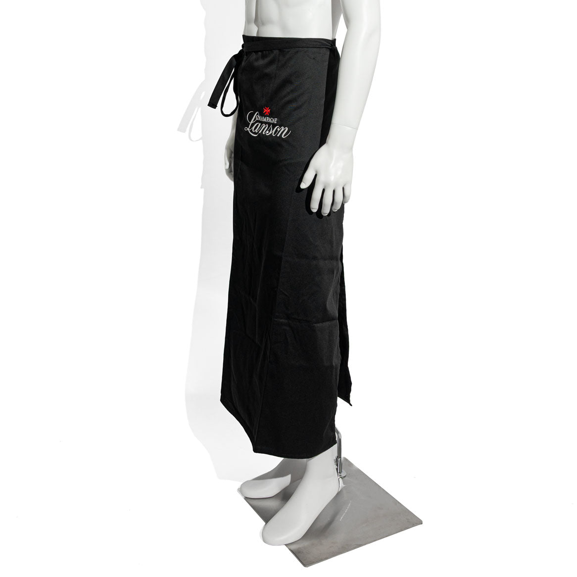 Tablier Lanson Champagne Tablier de bar Tablier de bistrot Noir Logo écriture – Vue 4