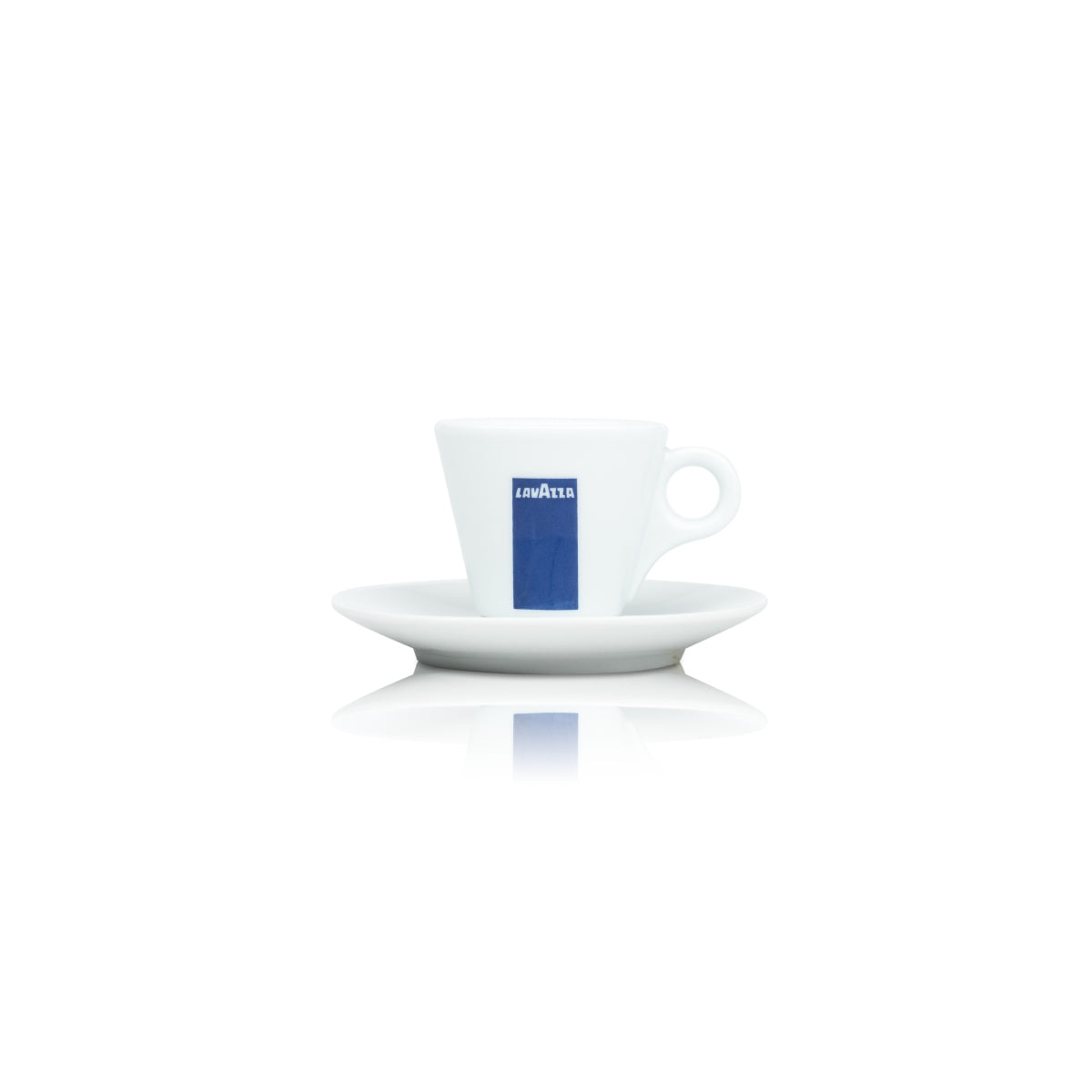Tasse à espresso Lavazza 60 ml avec soucoupe et assiette en verre