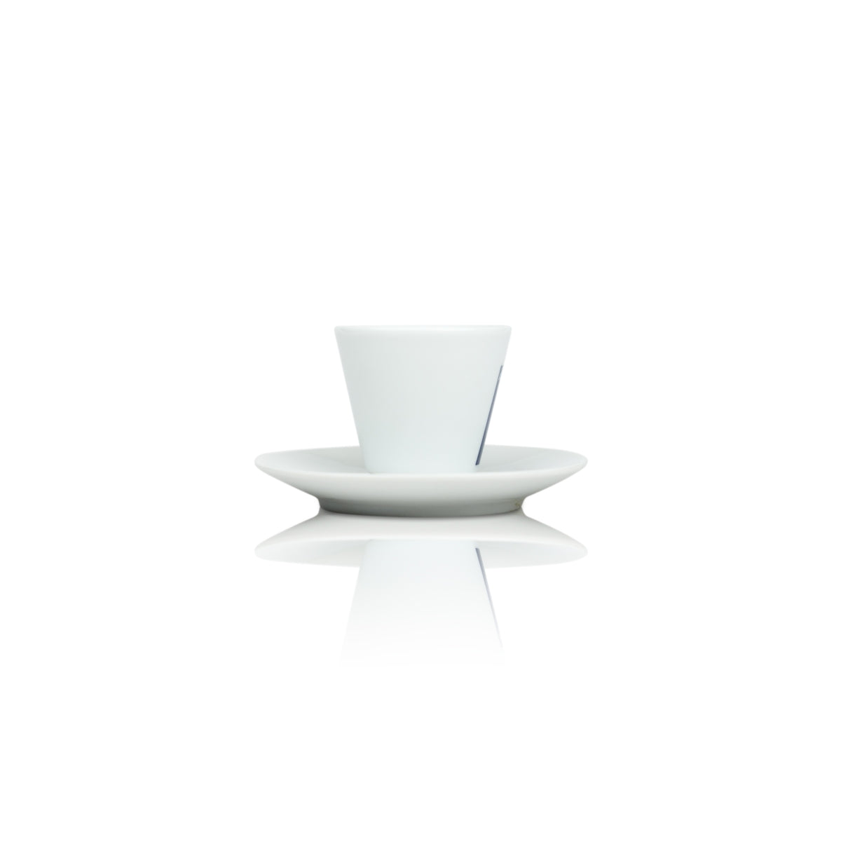 Tasse à espresso Lavazza 60 ml avec soucoupe et assiette en verre – Vue 2