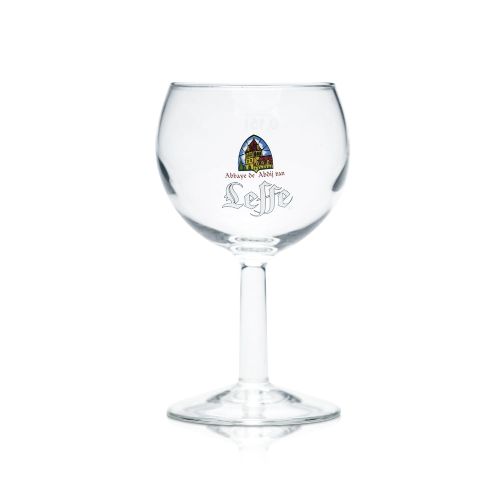 Verre à bière Leffe 0,15 l, forme tulipe, verres Beer Calibrated, chêne, blond, gastronomique
