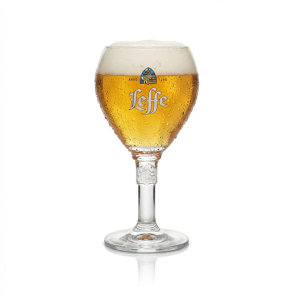 Verre à bière Leffe 0,33 l – Verres à pied design Coupe Verres à bière belge Blonde Brown
