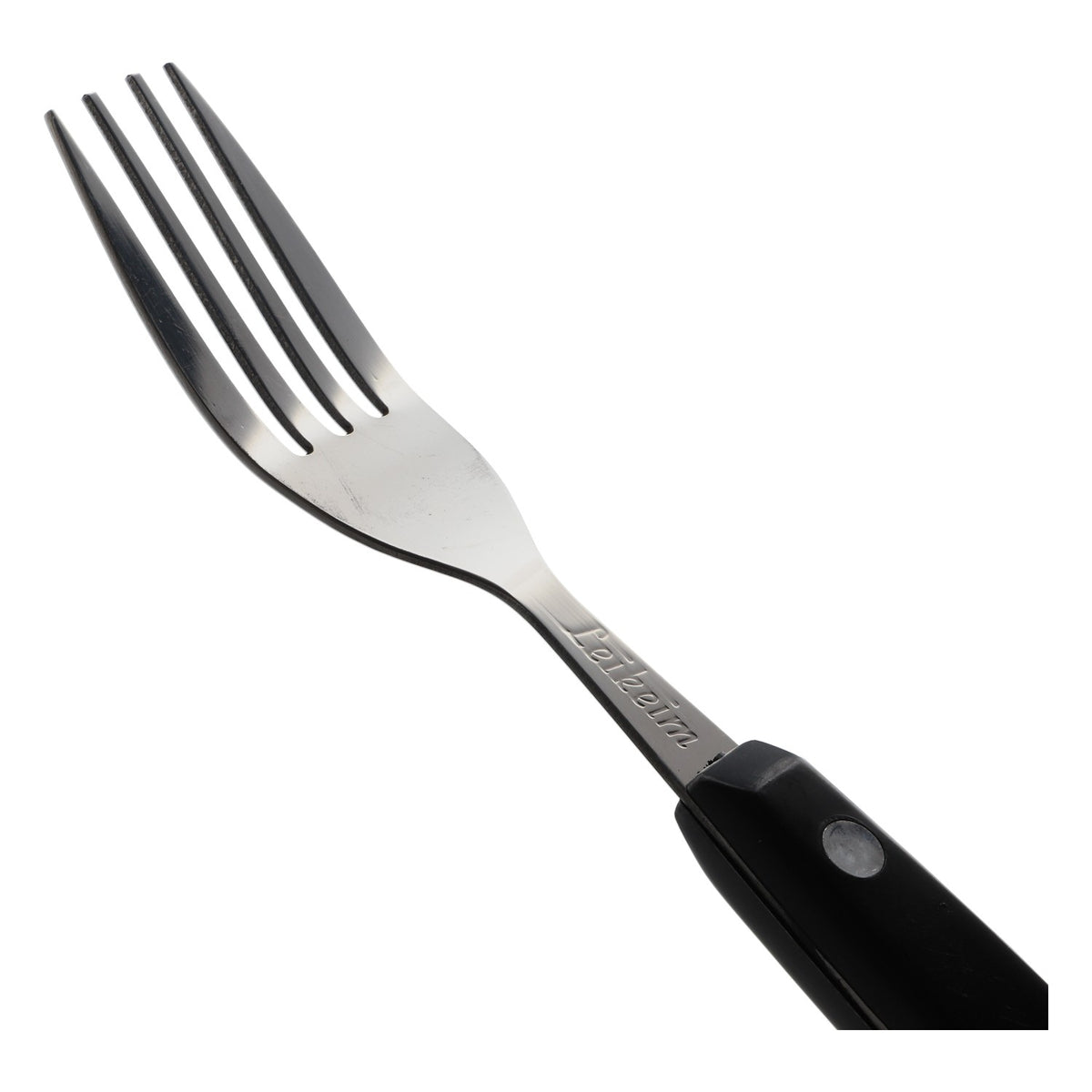 Ensemble de couverts à steak Leikeim, 4 pièces : couteau et fourchette noirs, couverts pour barbecue – Vue 3