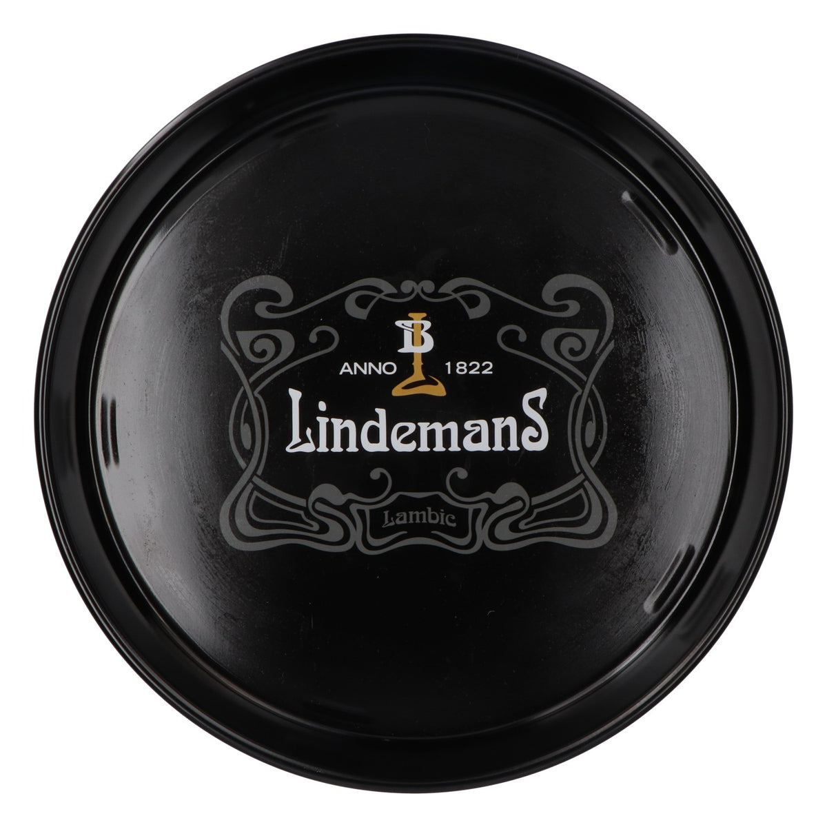 Plateau à bière Lindemans Plateau de serveur Noir Bord haut 35 cm de diamètre