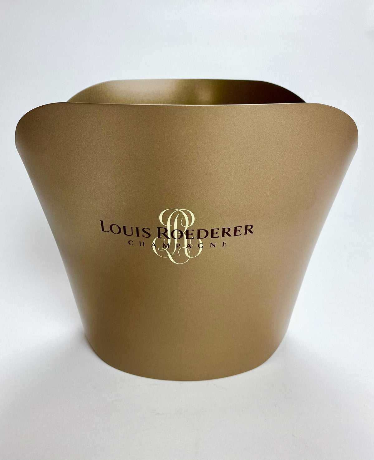 Louis Roederer Champagne Refroidisseur de bouteille Bac à glaçons simple beige métal