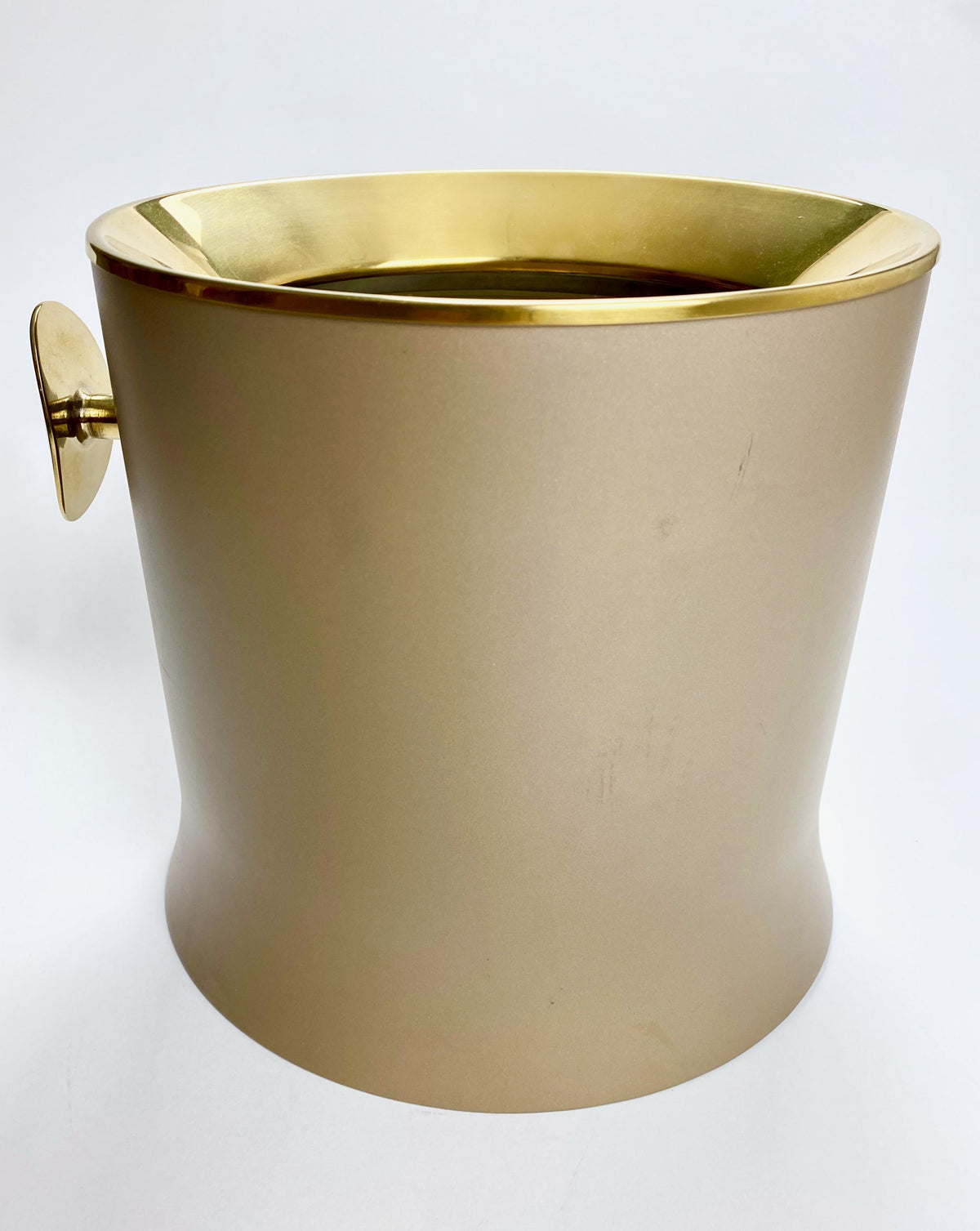 Louis Roederer Champagne Refroidisseur de bouteille Bac à glaçons simple Bord doré métallique – Vue 2
