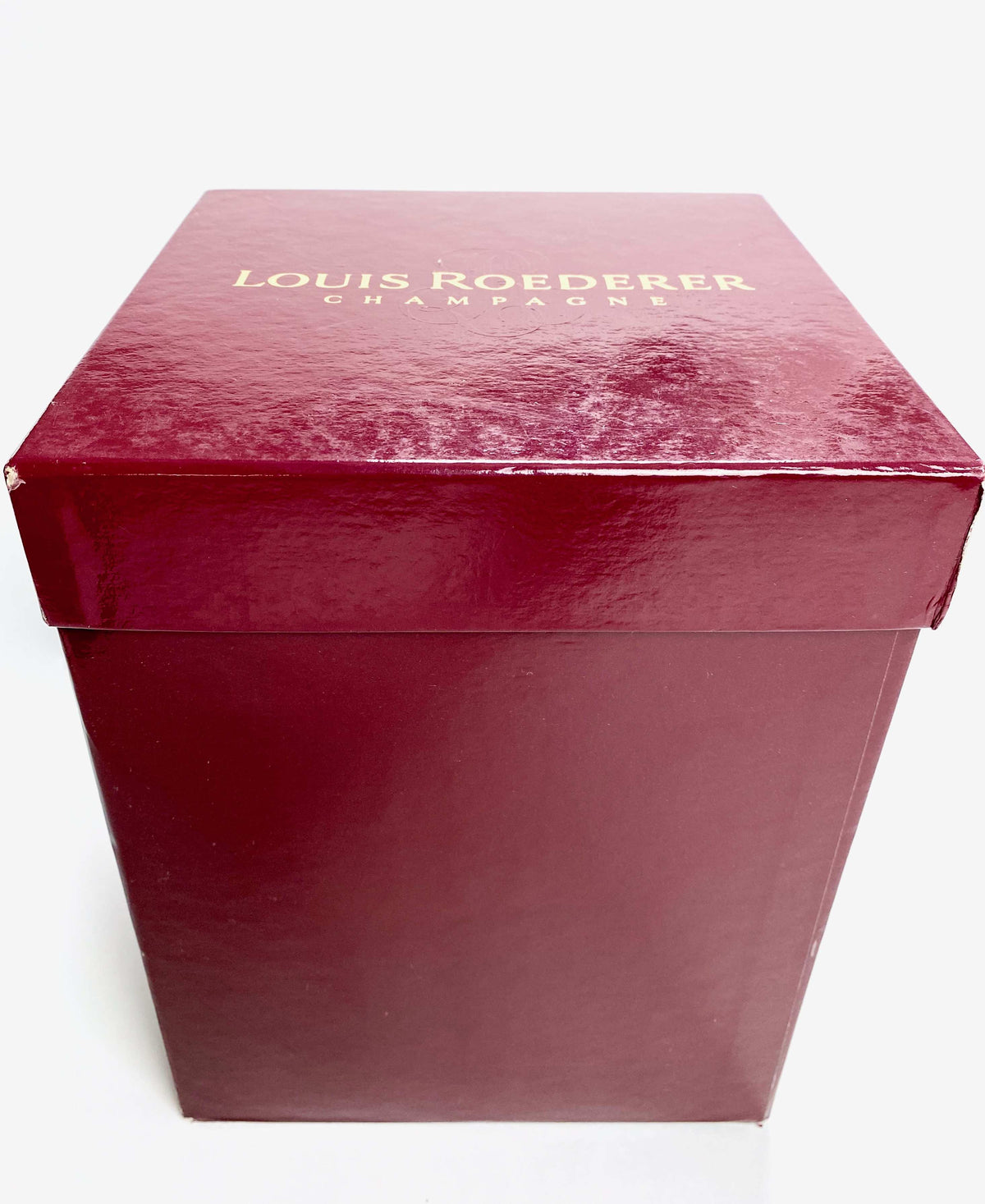 Louis Roederer Champagne Refroidisseur de bouteille Bac à glaçons argenté dans un carton rouge – Vue 5