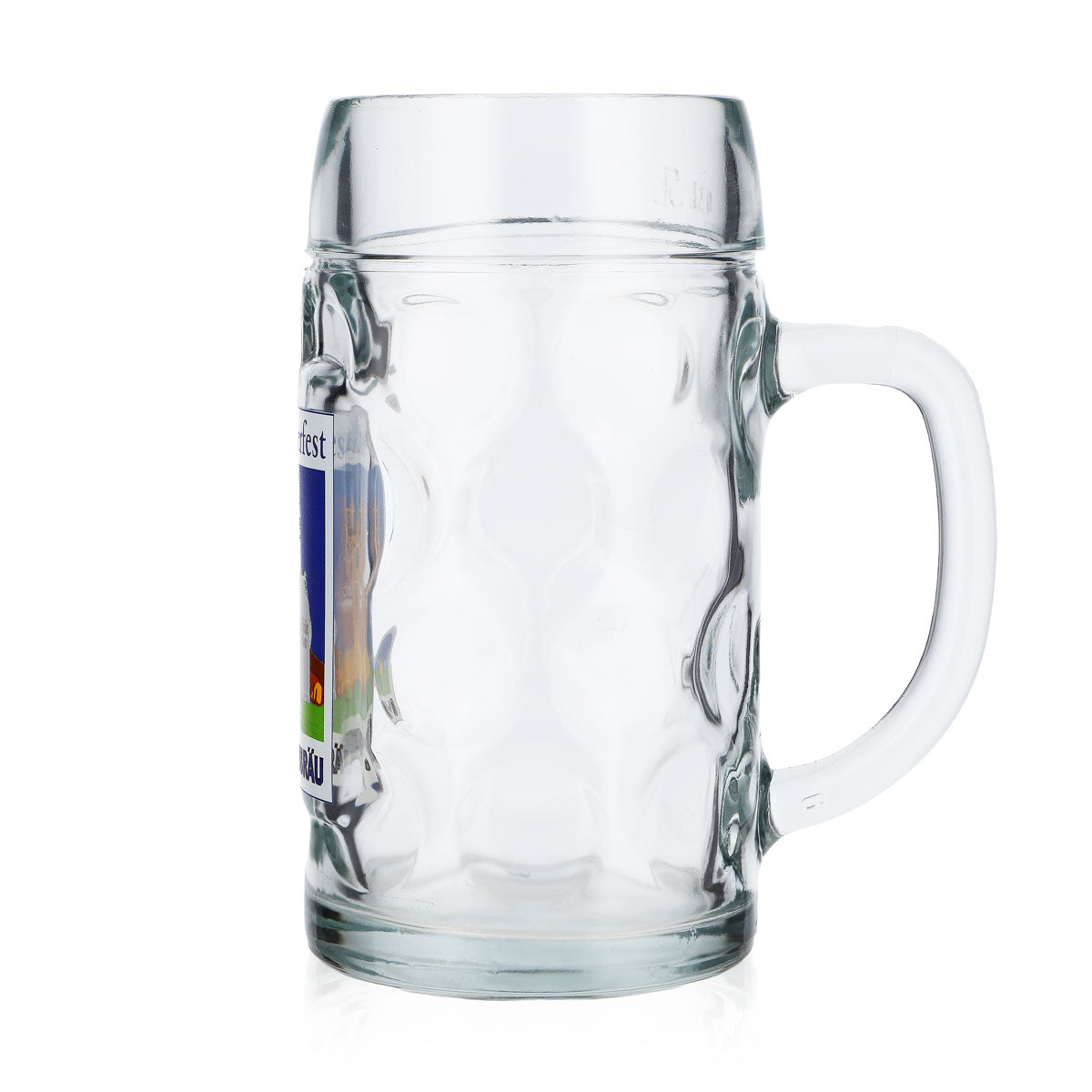 Verre à bière Löwenbräu, chope de 0,5 l, forme « Oktoberfest », motif « Löwen » – Vue 5