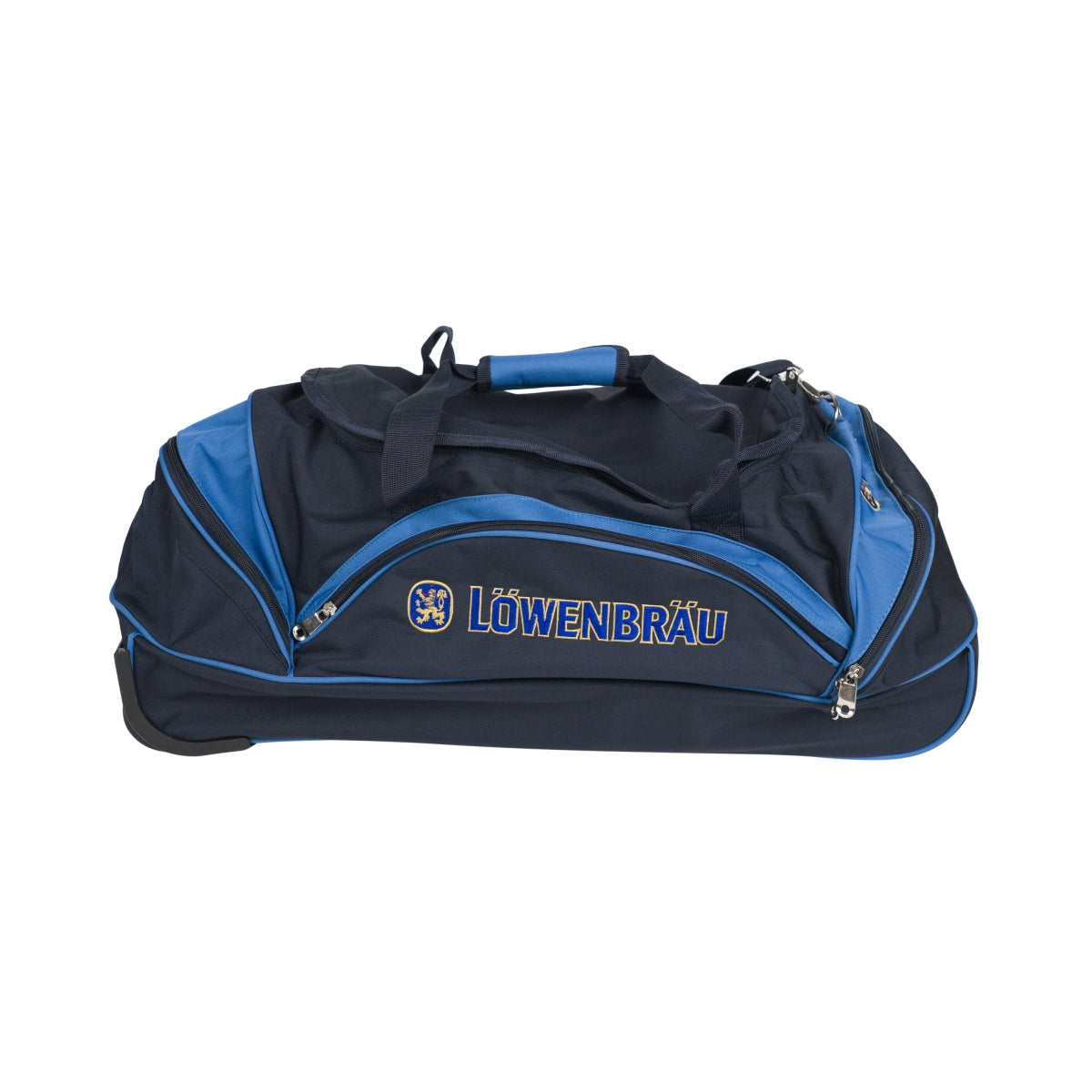 Sac de sport à roulettes Löwenbräu Bier Sac à dos Trolley Sac de voyage Football bleu – Vue 2