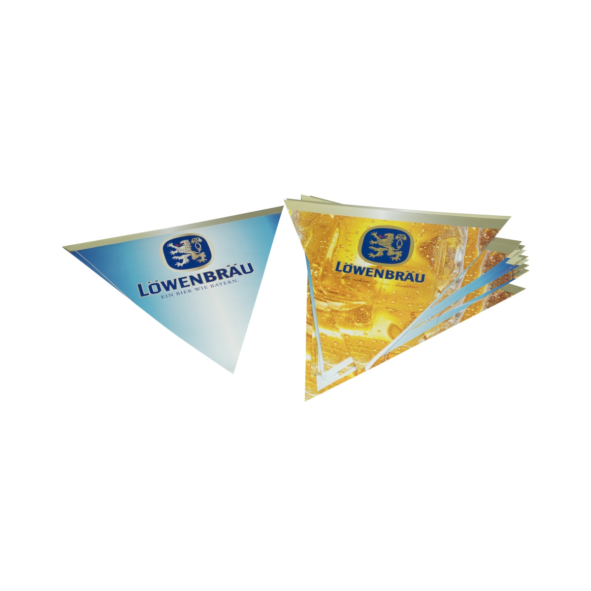 Guirlande de fanions Löwenbräu Bier 16 fanions guirlande bannière drapeau décoration de fête – Vue 2