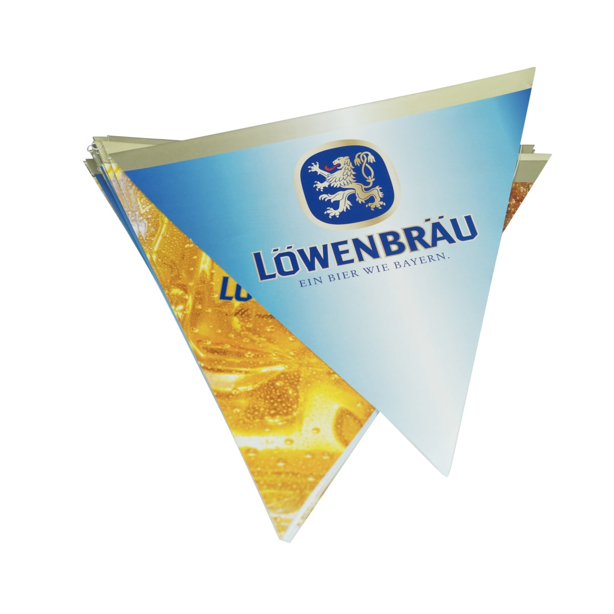 Guirlande de fanions Löwenbräu Bier 16 fanions guirlande bannière drapeau décoration de fête – Vue 3