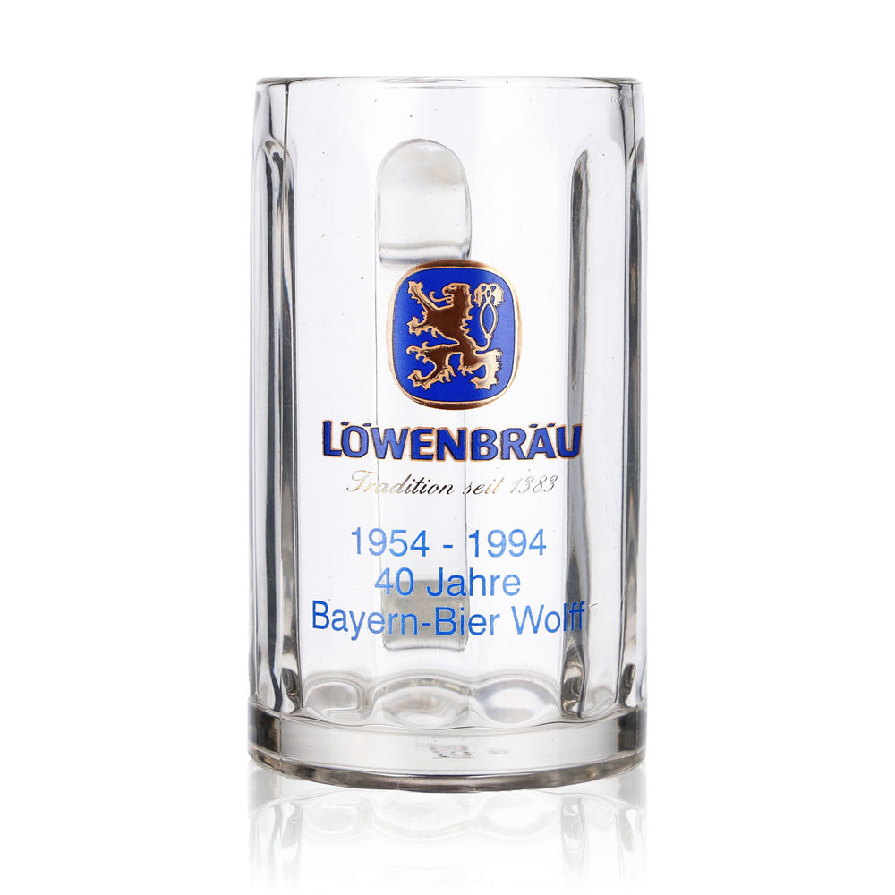 Verre à bière Löwenbräu Verre Seidel Chopes 0,3 l 40 ans Rastal Glückauf