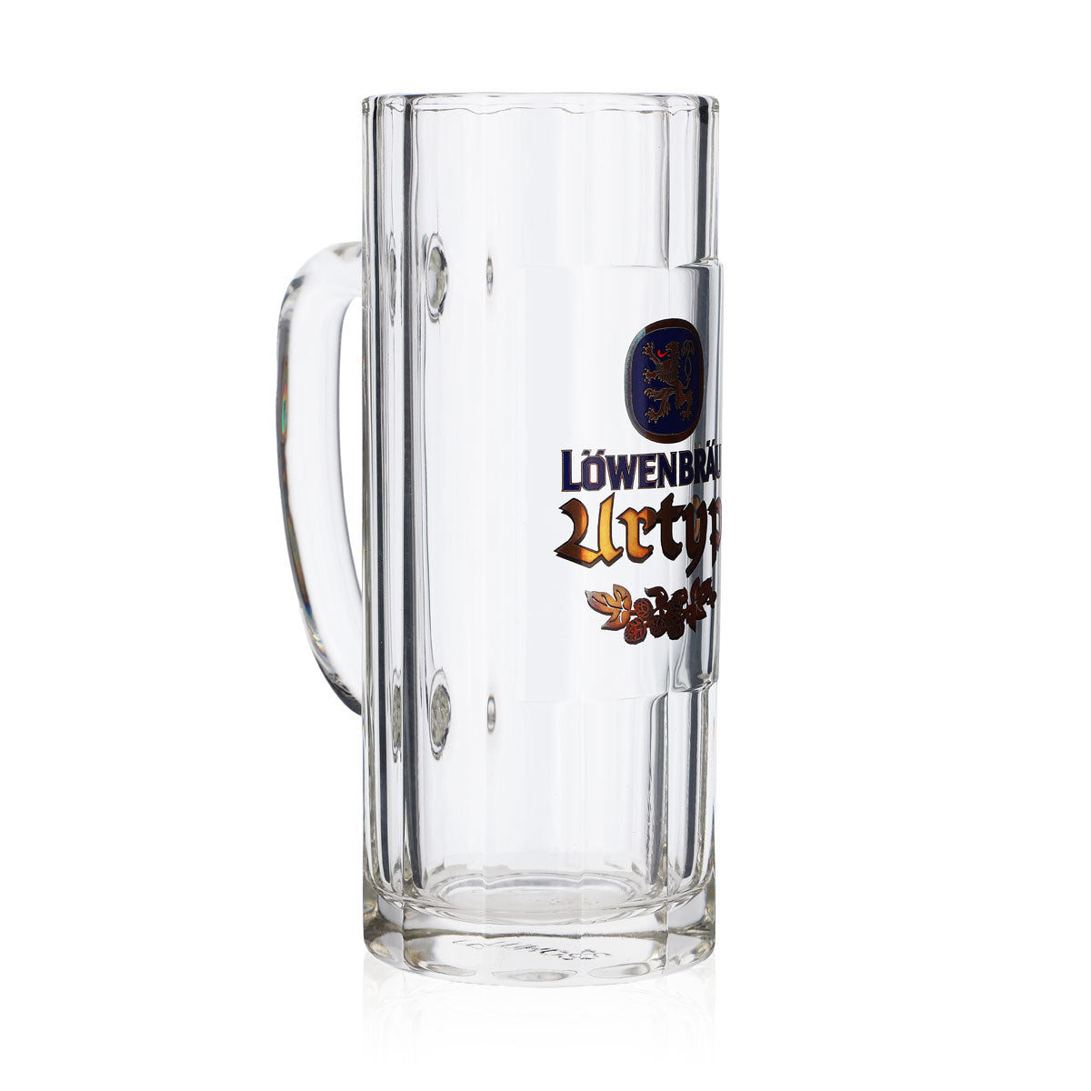 Chope à bière Löwenbräu en verre 0,3 l Urtyp Humpen Seidel Contour Verres Brasserie Bavière – Vue 2