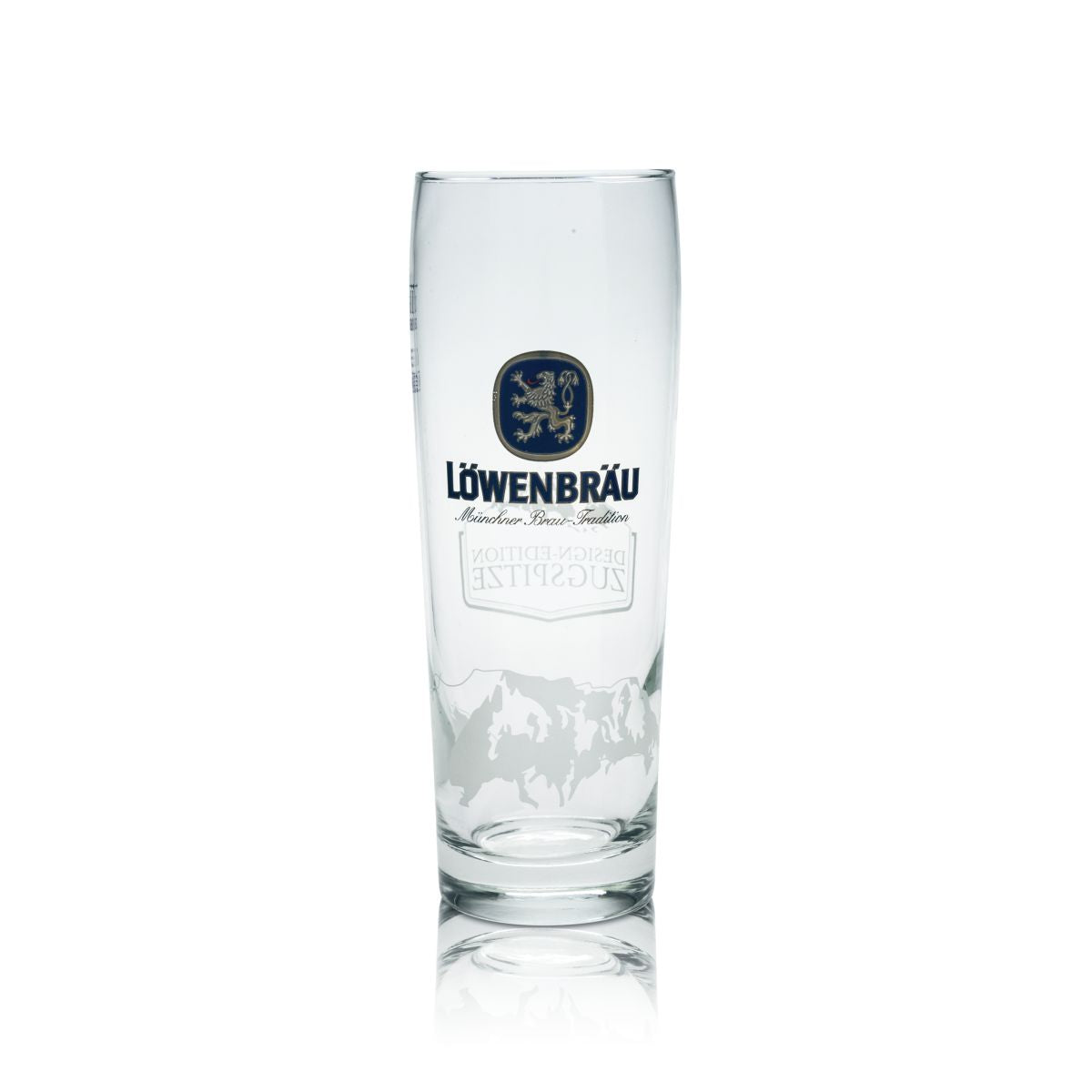 Verre à bière collector Löwenbräu 0,5 l, design Zugspitze, édition spéciale pour les amateurs