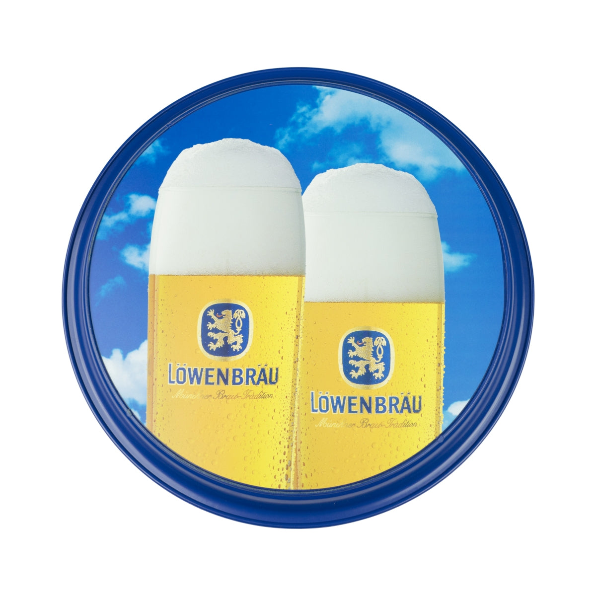 Plateau de service Löwenbräu Ø36cm antidérapant pour la restauration, le service et les serveurs