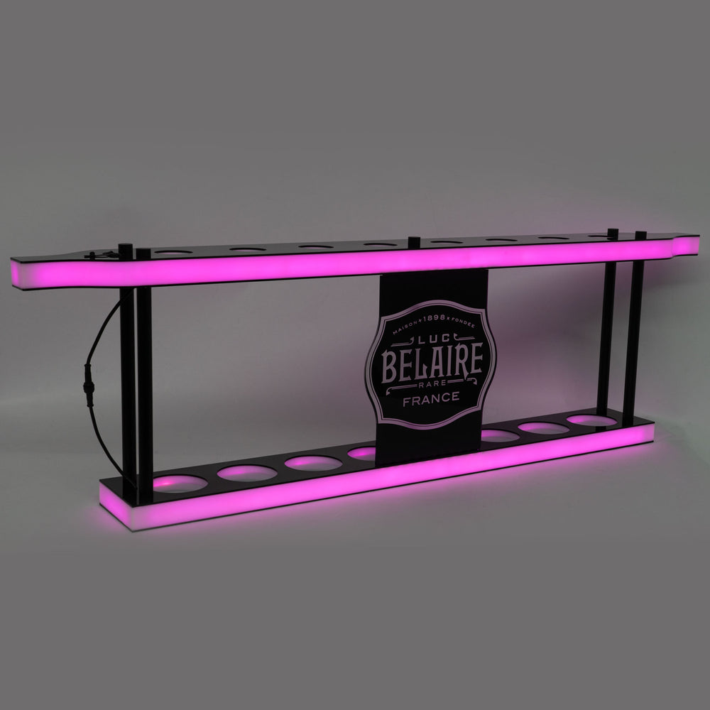 Luc Belaire Glorifier Luminated LED Dual Color 8 bouteilles à deux étages Décoration