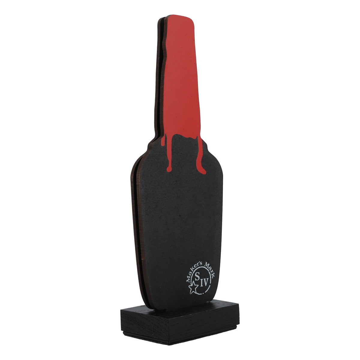 Makers Mark Whisky Présentoir de table Porte-cartes En forme de bouteille de bière – Vue 2
