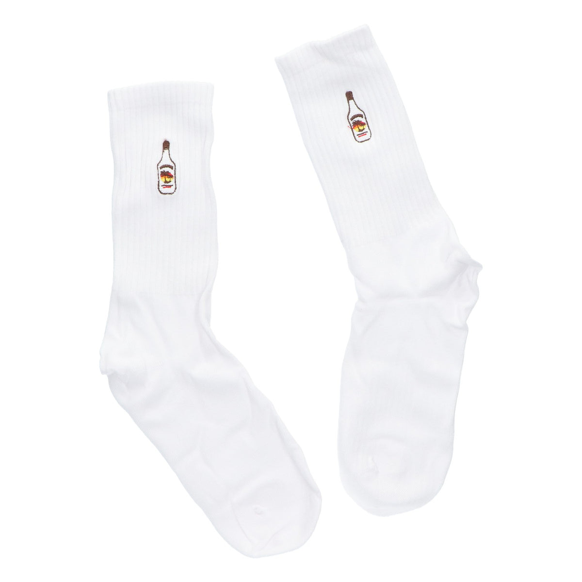 Chaussettes Malibu Bas coton bouteille taille 38-45 Chaussettes de tennis unisexes Crew – Vue 2