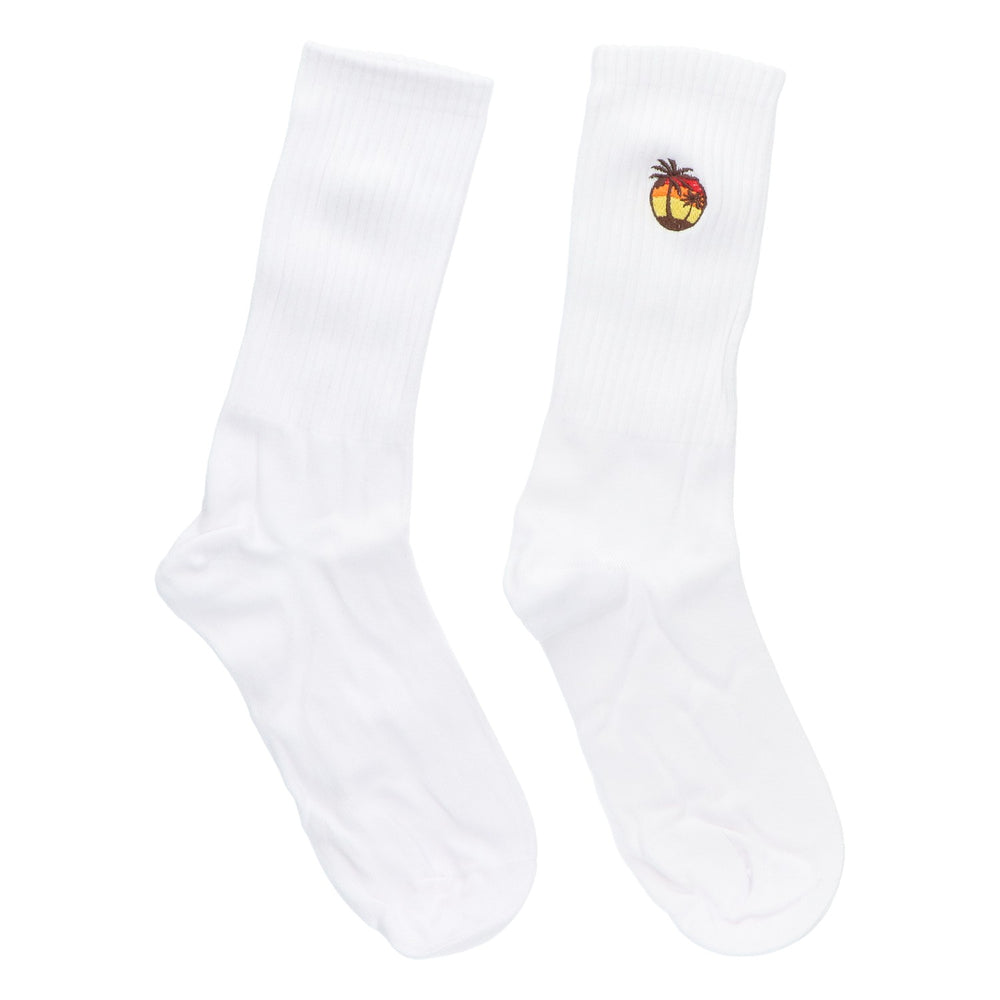 Chaussettes Malibu bas coton palmier taille 38-45 Chaussettes de tennis unisexes Crew