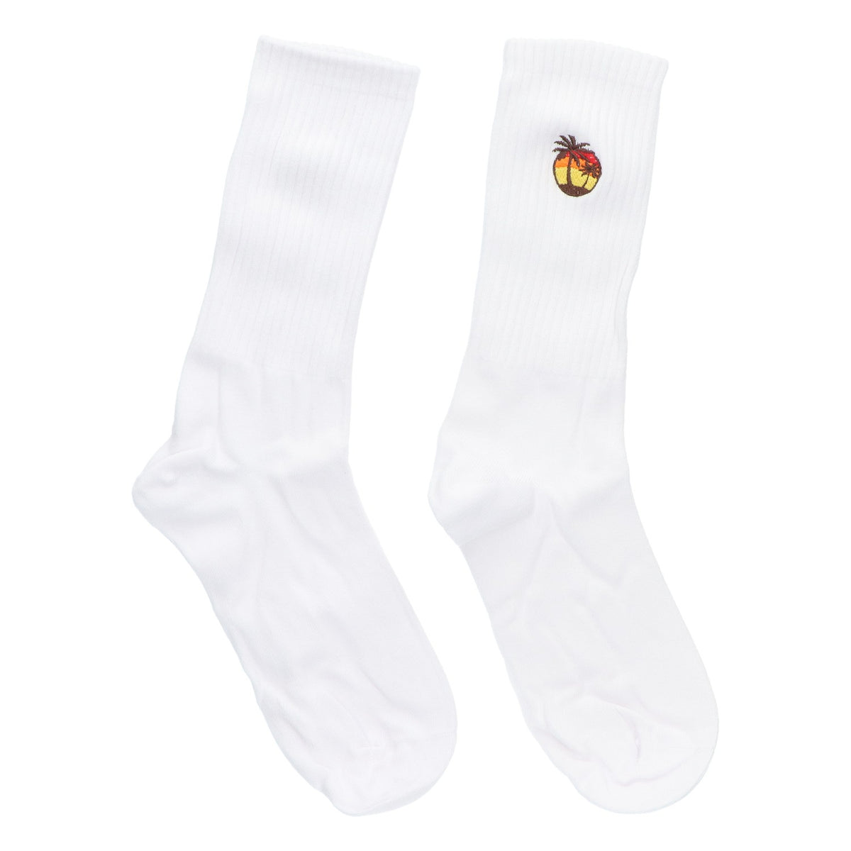 Chaussettes Malibu bas coton palmier taille 38-45 Chaussettes de tennis unisexes Crew