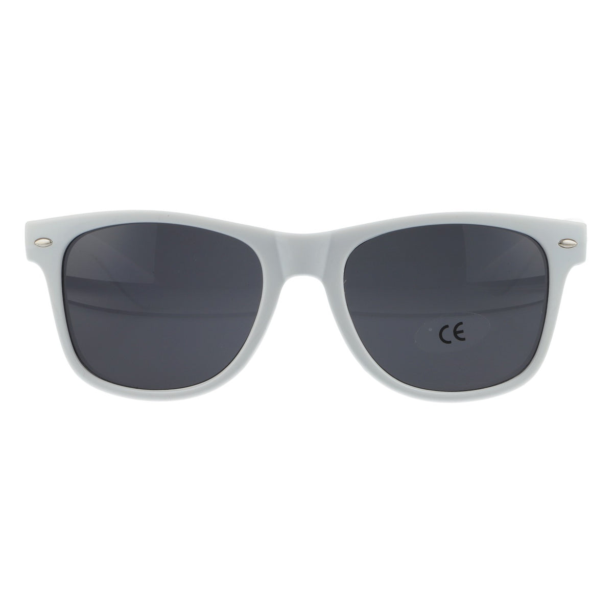 Lunettes de soleil Malibu blanches, protection UV 400, verres noirs, lunettes pour la plage et les fêtes