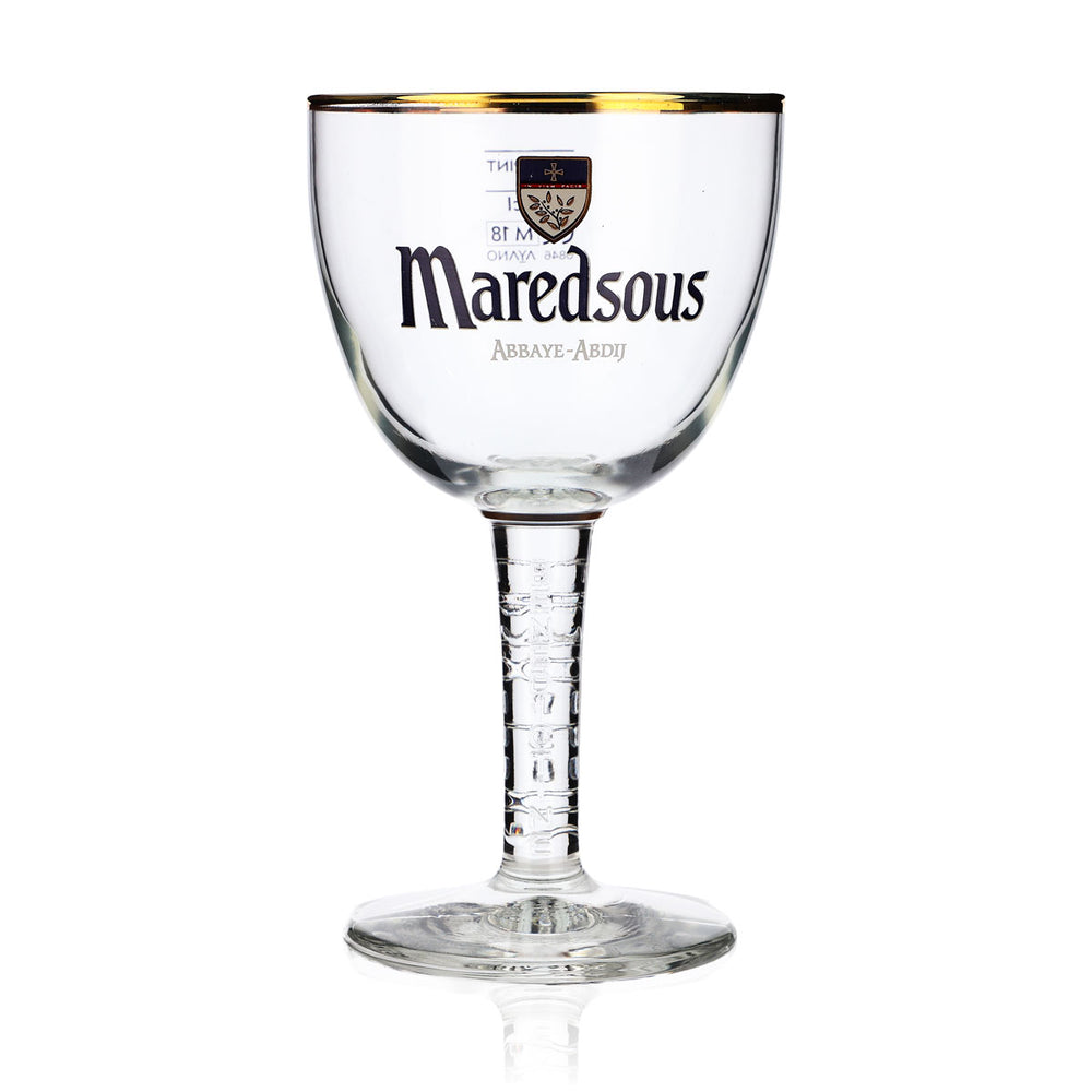 Verres à bière Maredsous Abbaya Verres à bière 0,25 l Gobelet bord doré