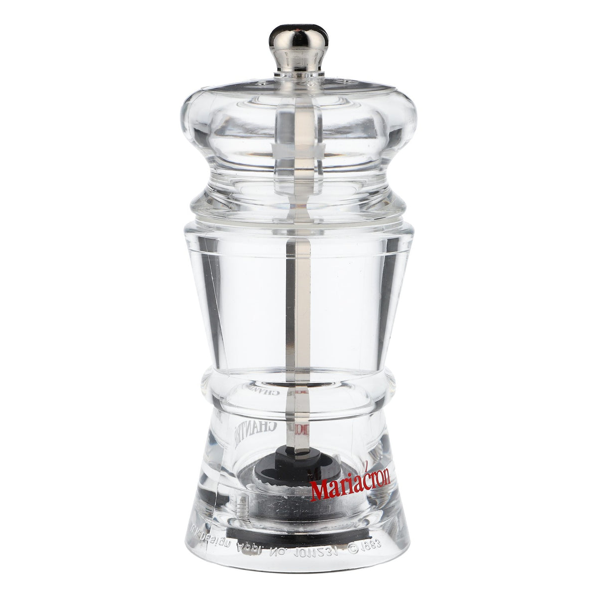 Mariacron Brandy Moulin à poivre ou salière en acrylique Saupoudreuse à épices – Vue 2